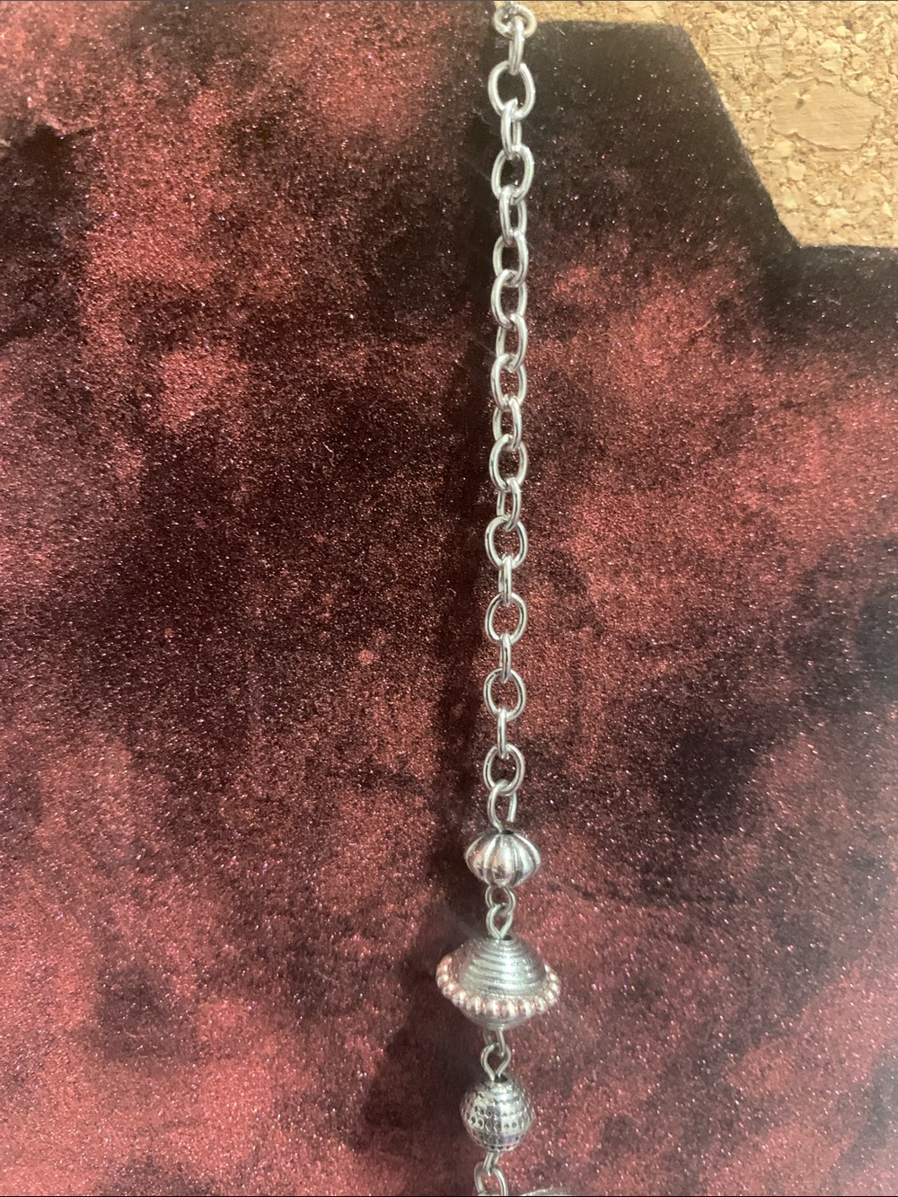Women’s southwestern Silver Necklace with Red Stones - Picture 4 of 5